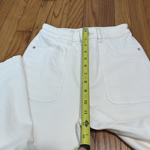 DL1961 Marianna Hewitt Hepburn High Rise Wide Leg Jeans in Sutter Cream 24 - Picture 6 of 8